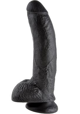 23 x 5,5 cm Dildo King Cock 9 Inch with balls black