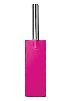 OUCH Lederpaddel mit Metallgriff 35 cm pink