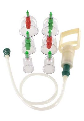 Cupping Set mit 6 Zylindern