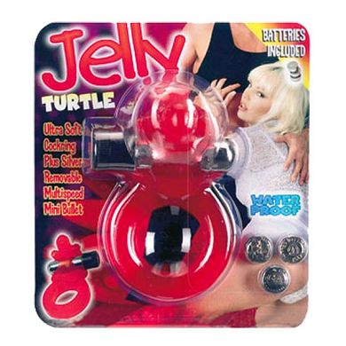 Jelly Turtle rot, D: 50 mm, Penis-Ring