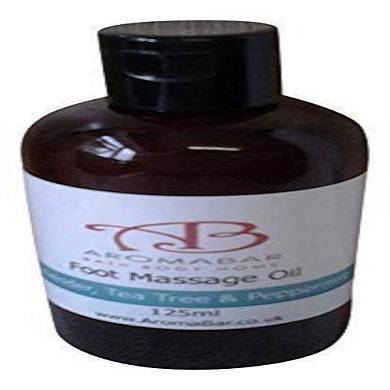 Aromatherapie Fuss-Massage-öl 125ml mit Lavendel Pfefferminze und Tee-Baum-Essenzen