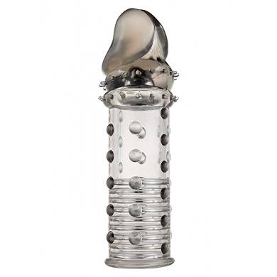 TOYJOY - Penismanschette "Power Stud Sleeve" - 15,5 cm - in Smoke