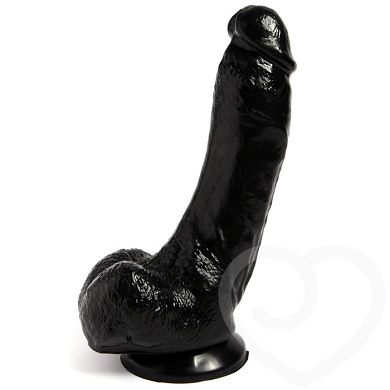 Hard Steel realistischer schwarzer Dildo mit Saugnapf 18cm