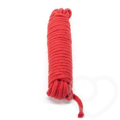 Bondage Boutique rotes Shibari-Seil aus weicher Baumwolle 10 m