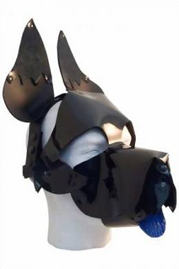 Dogtails & Petplay - Masken Petplay Mister B Hundemaske Shaggy Dog Hood Farbe Schwarz