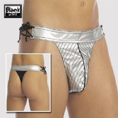 Herren Lack Rio String Silber