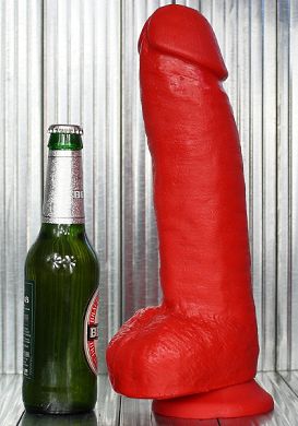 32 x 7 cm Dildo Matt red