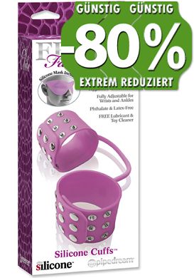 Fetish Fantasy Silicone Cuffs + Mask pink