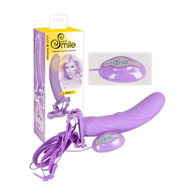 Smile Silicon Juicy Strap-On 21 x 4,9 - 5,2 cm purple