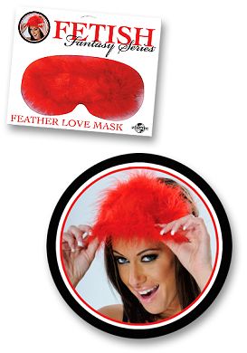 Fetish Fantasy - Feather Love Mask red