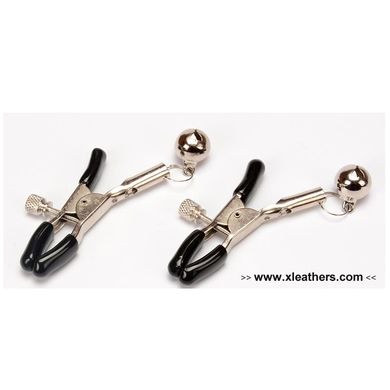 XLEATHERS SLAVE CLAMPS VERSTELLBAR MIT GLOCKE