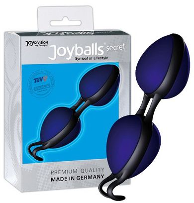 Joydivision Joyballs secret - Liebeskugel-Duo blau/schwarz