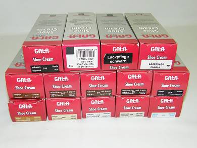 GALA SCHUHCREME 75ml  VIELE FARBEN AUCH LACKLEDER PFLEGE DABEI SCHUHPFLEGE