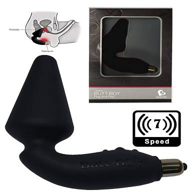 7 Speed Butt Boy Prostata Massager - black