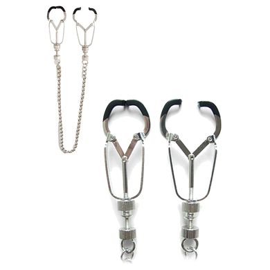 Mandible Body Clamps Silver Nippelklemmen