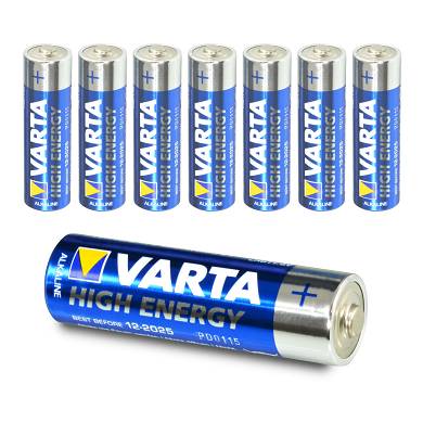 8x Varta AA High Energy Mignon LR06 Batterie - 2850mAh 1,5V Alkaline - 8 Stück