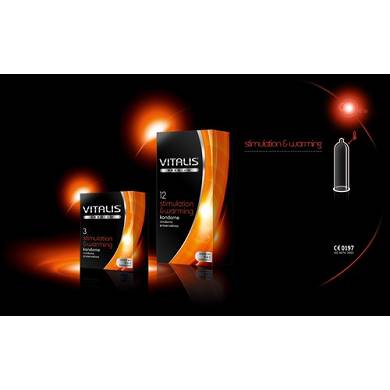 VITALIS - Stimulation & Warming Kondome - 3 Stck