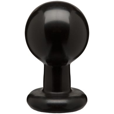 Runder Analplug - gro - schwarz