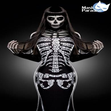 Skeleton Lady Maxikleid