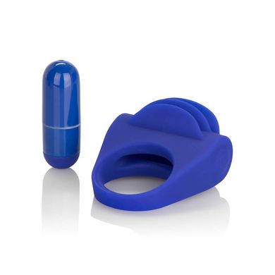 Silicone Fluttering Enhancer Cockring mit Vibration blue