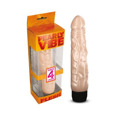 T4L Pearly Vibe Flesh Vibrator, 20 x 3,5 cm