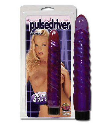 Vibrator im Spiralen-Design 20 cm gro in Lila
