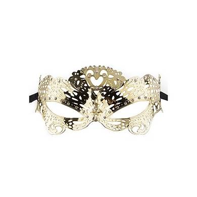 Venezianische Maske Schmetterling in Gold
