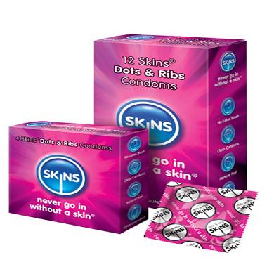 SKINS Dots & Ribs Kondome