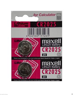 2 x CR2025 Knopfzellen Lithium Batterien battery Knöpfzellen Maxell 3 Volt