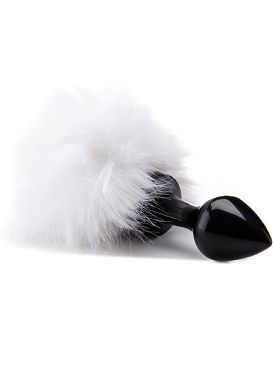 7,5 x 2,8 cm Beginner Bunny Tail Buttplug black