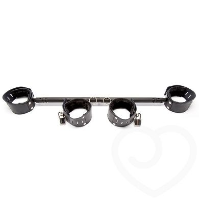 Bondage Boutique verstellbare Spreizstange mit 4 Fesseln