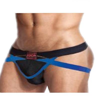 jackadams All Sport X-Fly Jockstrap Black/Blue