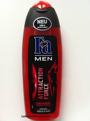 3x Fa Men Attraction Force mit Pheromon Dusche Shower Douche3x250ml(100ml/1,13?)