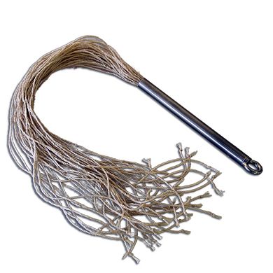 Seilpeitsche mit Edelstahlgriff