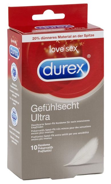 Durex Kondome mit Rippen & Noppen - Inhalt: 10 Stck