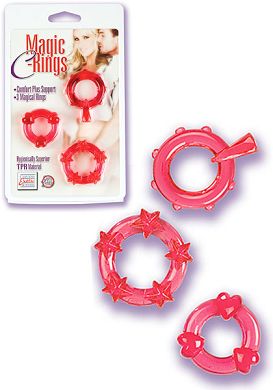 Magic C-Rings Cockringe-Set red