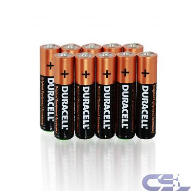 10x AAA Micro Batterie LR3 LR03 1,5V MN2400 Alkaline Duracell OEM - 10 Stk
