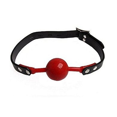 SUMERSHA Ball Gag Knebel Mundknebel Fetisch SM Ballknebel Rot 1 Stk.