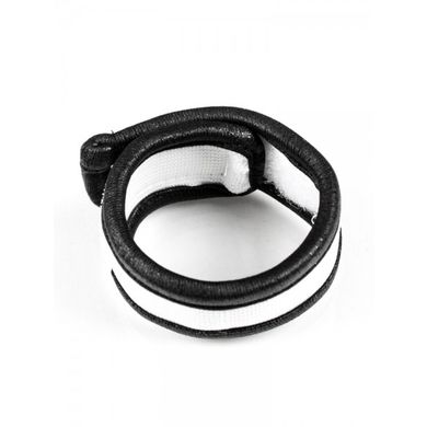 Bruze Eros: Cockring, wei/schwarz