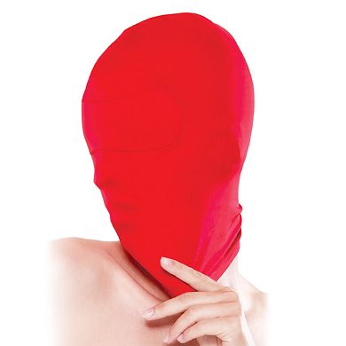Rote Spandex Haube - absolut Blickdicht