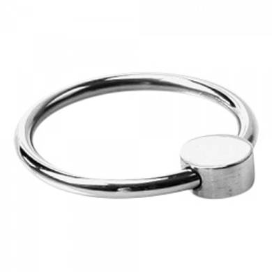 Glnzender Eichelring - 30 mm - in Silber