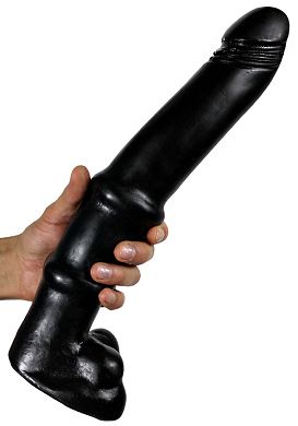 37 x 7,2 cm ASS ANGELES Dildo Corona black