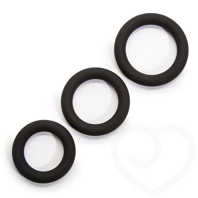 Lovehoney Get Hard extradickes Penisring-Set aus Silikon (3er-Pack)