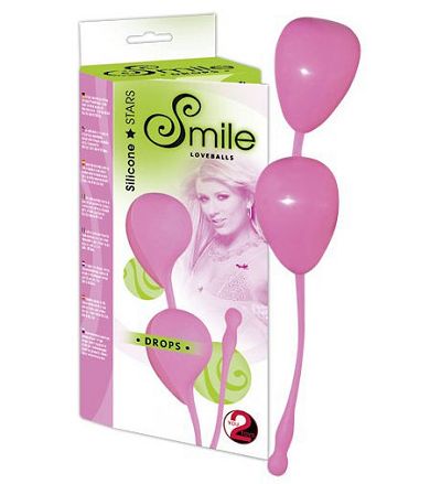 Smile Drops - tropfenfrmigen Kugeln (pink)