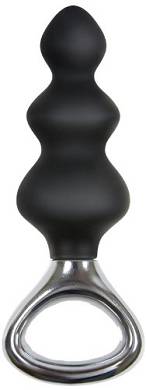NS Novelties Jolie Platinum Plug - Medium Black. 1er Pack