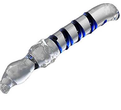 Demarkt G Punkt Kristall Glas Stimulator Anal Plug Penis-Stick Sexspielzeug für Fraue