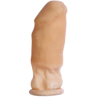 Penis Verlngerung und Vergrerung durch Extenderkondom in Hautfarbe