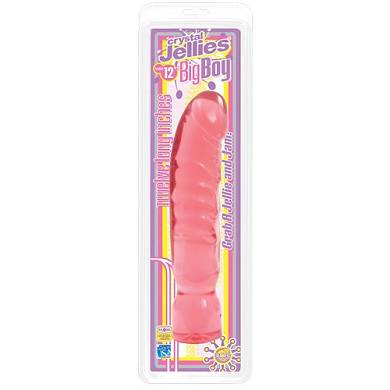 Doc Johnson - Crystal Jellies Big Boy Dong - 12 inch - purple
