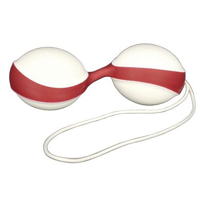 AMOR Liebeskugeln GymBalls Duo, Weiß / Rot