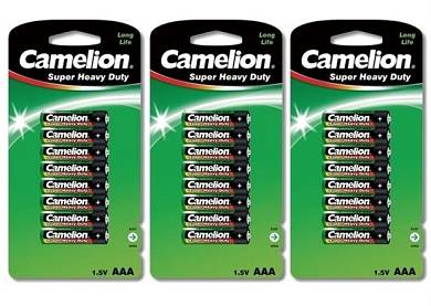 3x Blister CAMELION Super Heavy Duty BATTERIE 1,5V 1,5 Volt AAA MICRO BATTERIEN